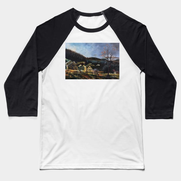 Quelques vieilles maisons Baseball T-Shirt by calimero